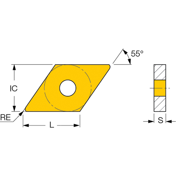 ｲｽｶﾙ ISO旋削/ﾁｯﾌﾟ(B)(DNMS 150408-12): 穴あけさくさくEC｜切削工具の