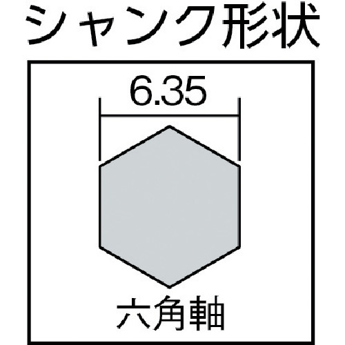 三菱Ｋ　Ｂ６ＫＤ　ブリスターパック汎用　六角軸ハイスドリル　２ｍｍ（１本入）