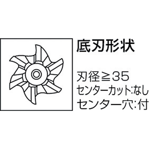 三菱Ｋ　６枚刃バイオレット　ハイススクエアエンドミルロング刃長（Ｌ）５０ｍｍ