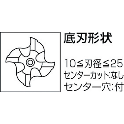 三菱Ｋ　４枚刃バイオレット　ハイススクエアエンドミルロング刃長（Ｌ）２５ｍｍ