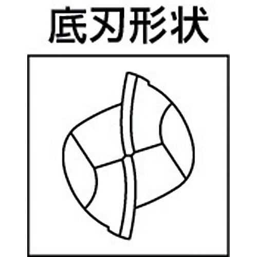 三菱Ｋ　２枚刃インパクトミラクルロングネック　超硬ボールエンドミル０．８ｍｍ