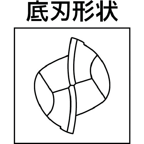 三菱Ｋ　２枚刃インパクトミラクルロングネック　超硬ボールエンドミル１ｍｍ