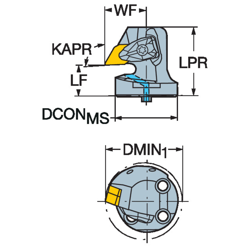 サンドビック・コロマント T-Max P　バックボーリング用ヘッド