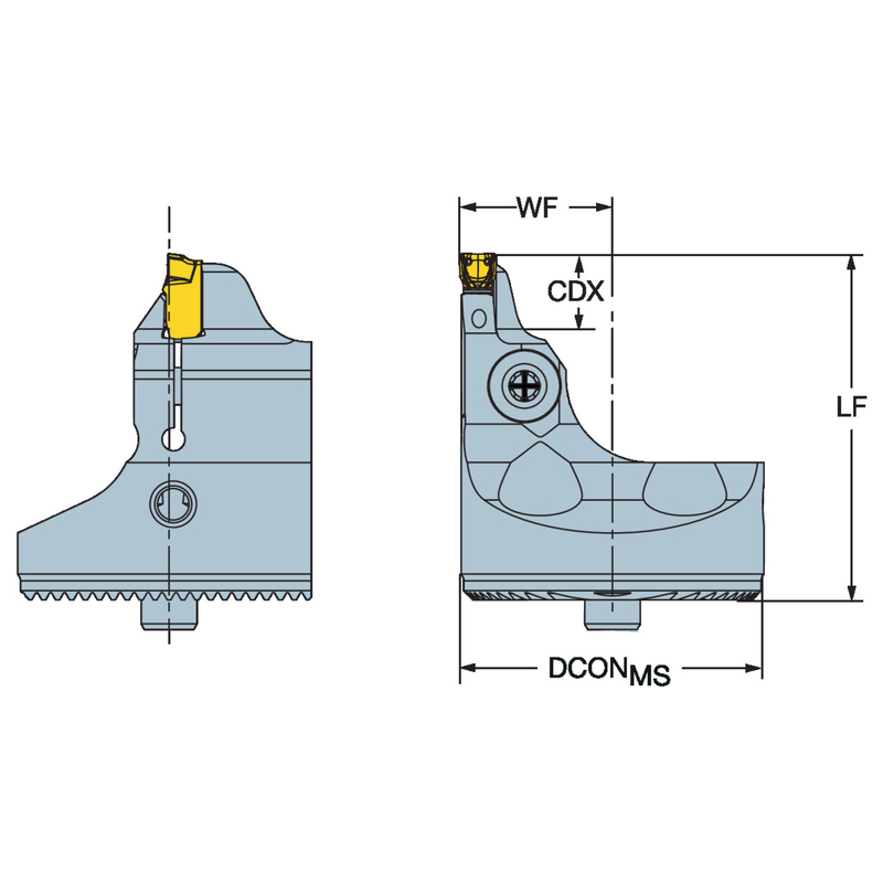 サンドビック・コロマント CoroCut? QIヘッド、端面溝入れ加工用