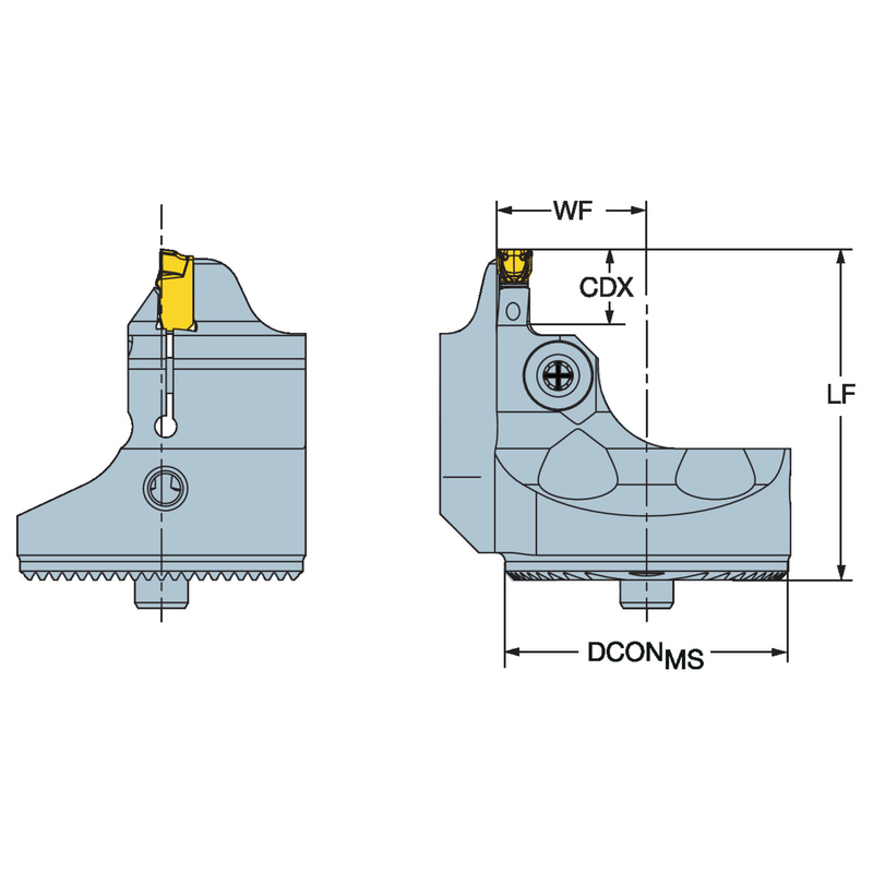 サンドビック・コロマント CoroCut? QIヘッド、端面溝入れ加工用