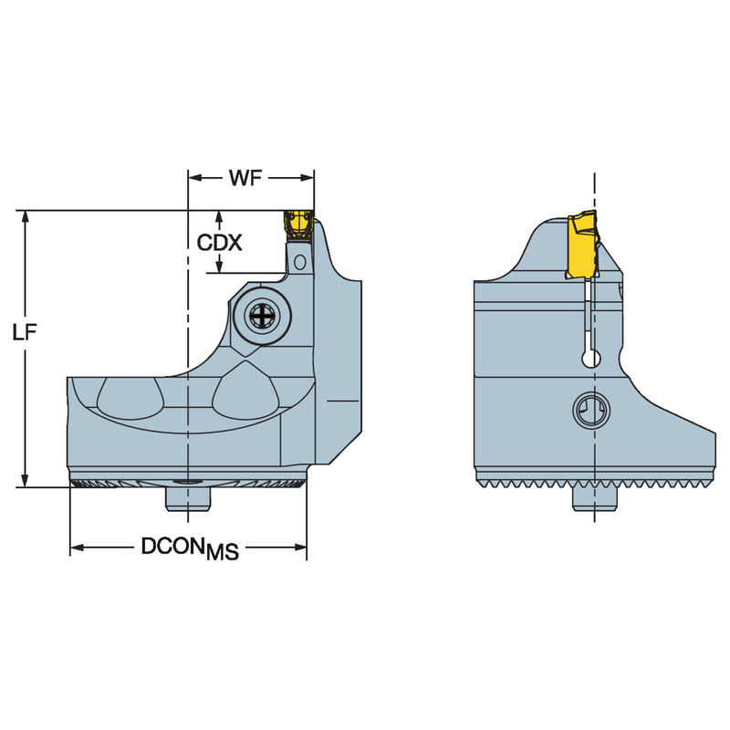 サンドビック・コロマント CoroCut? QIヘッド、端面溝入れ加工用