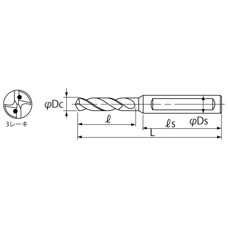 ナチ SG-FAX オイルホール ドリル / 21.0mm