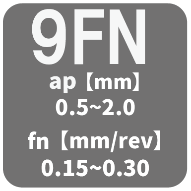 NANOLOY ISO旋削インサート/55°ひし形/ネガティブ/9FNブレーカ