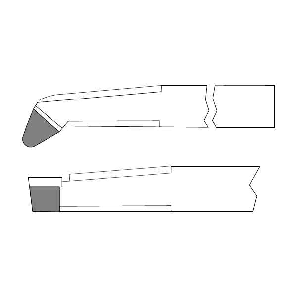 JIS標準ロウ付バイト/穴クリバイト/右勝手/11型/11-0  KA05/鋳物用