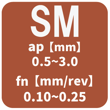 ISO旋削インサート 55°ひし形/ネガティブ:SMブレーカー説明