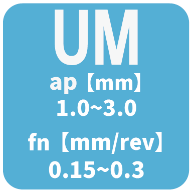 ISO旋削インサート 80°ひし形/ネガティブ:UMブレーカー説明