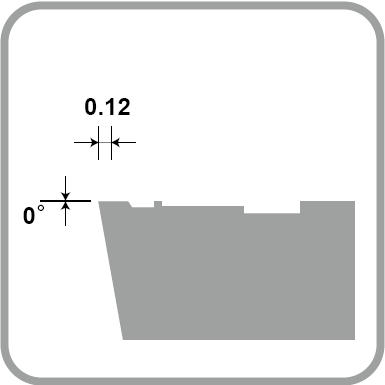 ISO旋削インサート 60°三角形/7°ポジティブ - サーメット