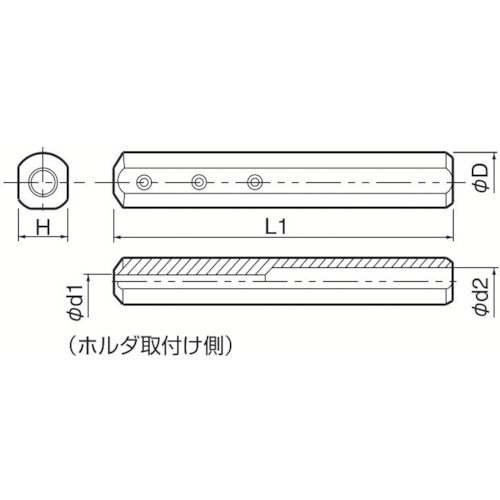 京セラ ボーリングバー用スリーブ ＳＨ(SH0716-100):  旋削さくさくEC｜切削工具の専門通販サイト｜さくさく株式会社は各種切削工具の通信販売を行うWEB専門商社です。