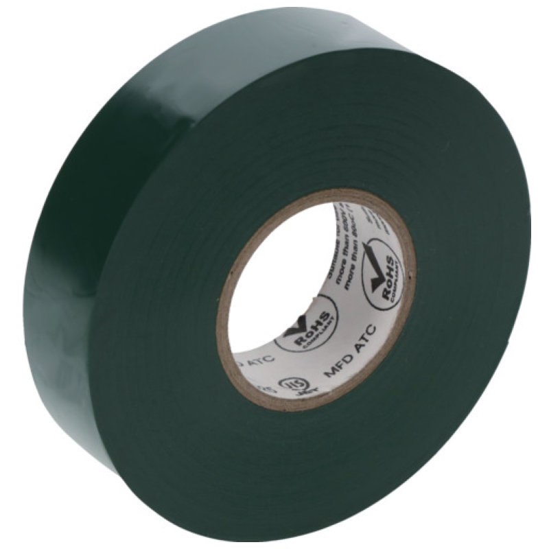 ３Ｍ　Ｔｅｍｆｌｅｘ（テムフレックス）　ビニールテープ　１８０　グリーン　１９ｍｍ　ｘ　１０ｍ　１０巻入り