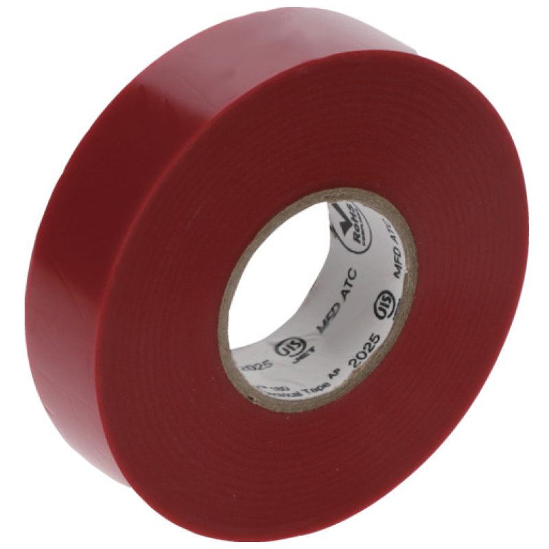 ３Ｍ　Ｔｅｍｆｌｅｘ（テムフレックス）　ビニールテープ　１８０　レッド　３８ｍｍ　ｘ　２０ｍ