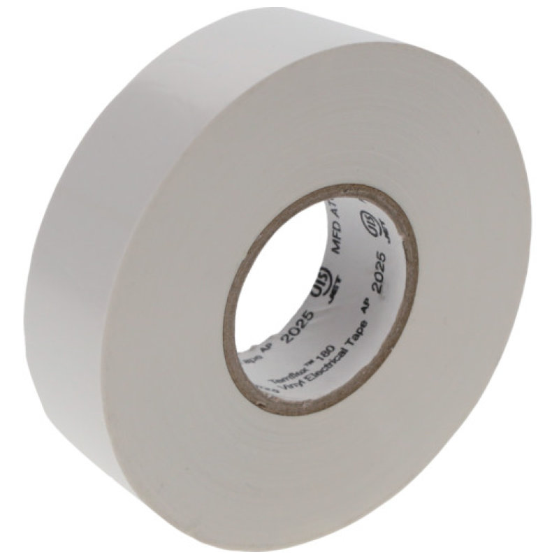 ３Ｍ　Ｔｅｍｆｌｅｘ（テムフレックス）　ビニールテープ　１８０　ホワイト　３８ｍｍ　ｘ　２０ｍ