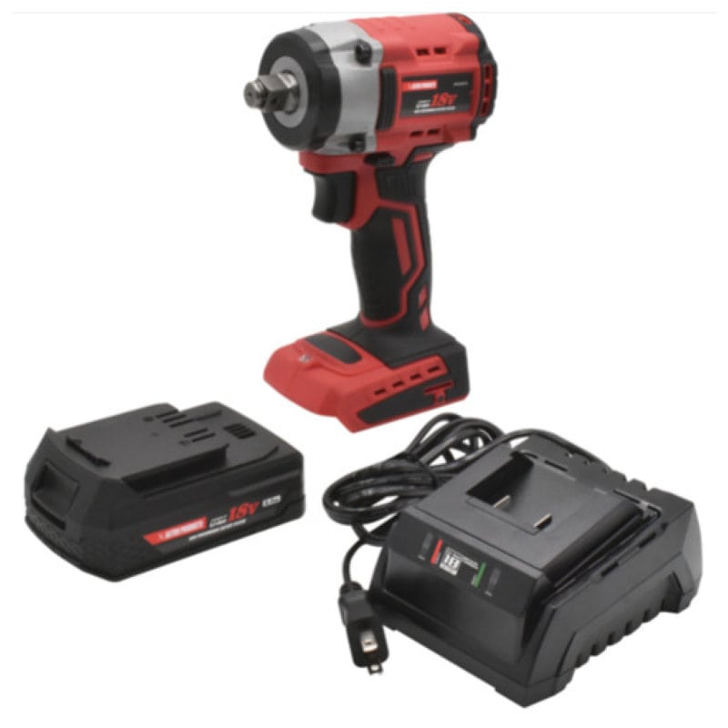 アストロプロダクツ　ＤＣ１８Ｖ充電式１／２ＤＲインパクトレンチセットＩＷ８７６－３５０Ｎ－Ｓ