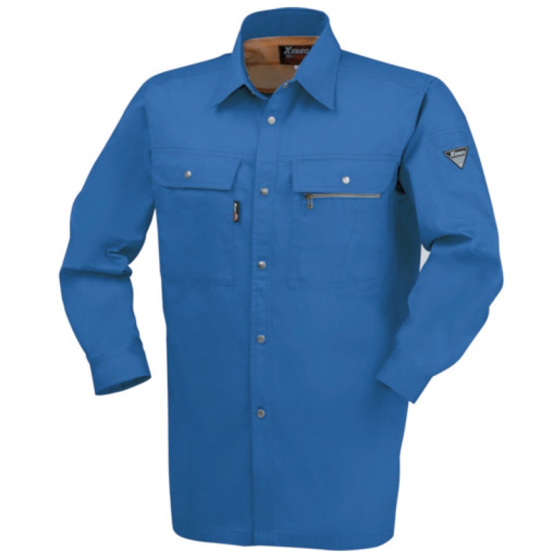 ＸＥＢＥＣ　長袖シャツ２０９３－４０－Ｌ　ブルー