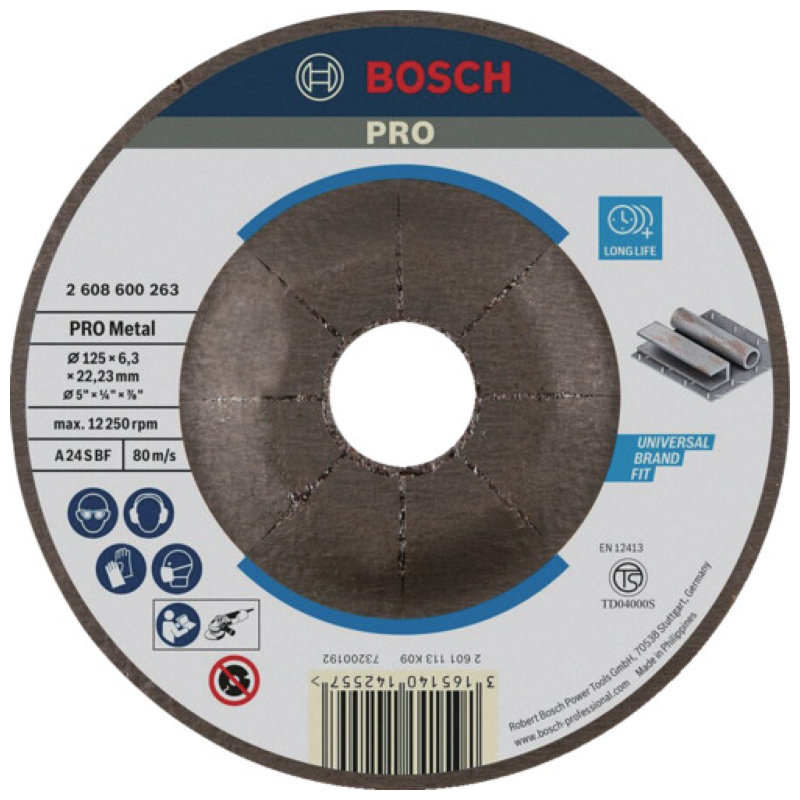 ボッシュ　ＰＲＯ研削砥石　鉄用１２５ｍｍ