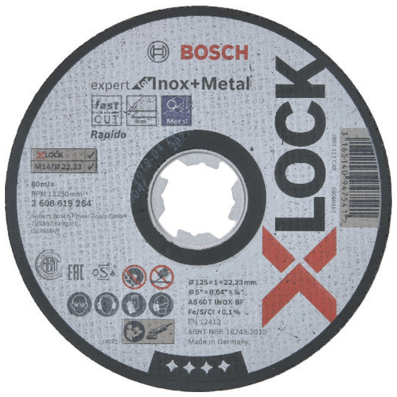 ボッシュ　Ｘ－ＬＯＣＫ　切断砥石１２５ｘ１．０鉄ステンＥＸ