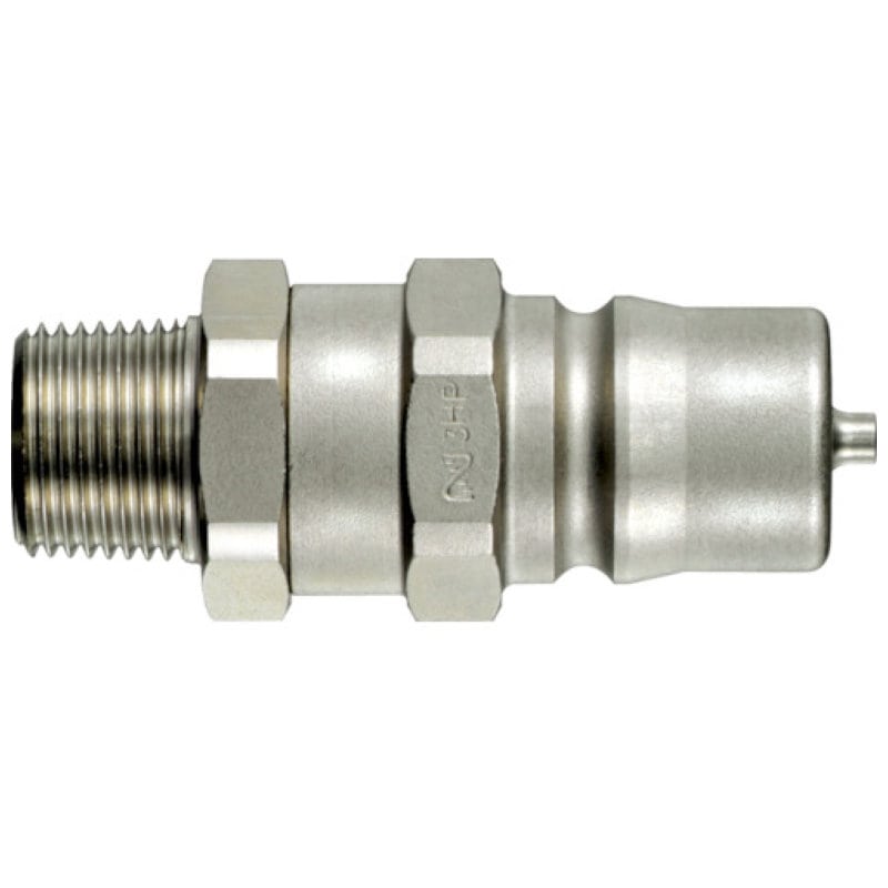 日東　ＨＳＰカプラプラグ　おねじタイプ／テーパねじ　相手側取付サイズＲｃ３／４（０７８２０）