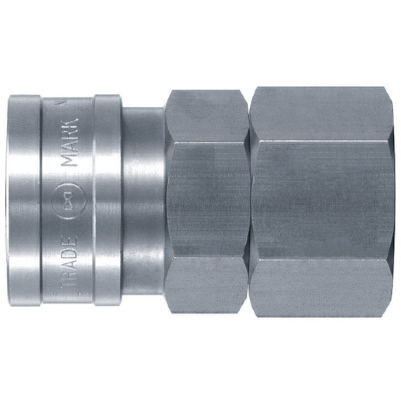 日東　ハイカプラ　鋼鉄製ニトリルゴムＮＢＲ（ＳＧ）おねじ取付用ソケット相手側Ｒ１　耐圧力２．０Ｍｐａ（００３１８）