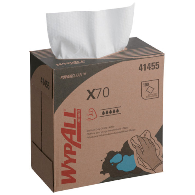 クレシア　ワイプオールＸ７０　スモールポップアップシングル　（１００枚入）