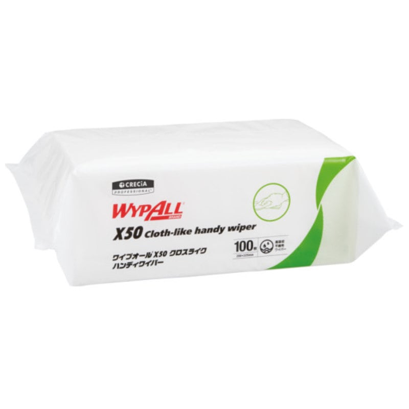 クレシア　ワイプオール　Ｘ５０　クロスライク　ハンディワイパー（薄手）
