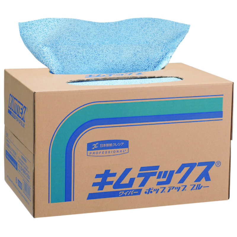 クレシア　キムテックス　ポップアップブルー　１５０枚×４／１Ｃｓ（箱）＝６００枚