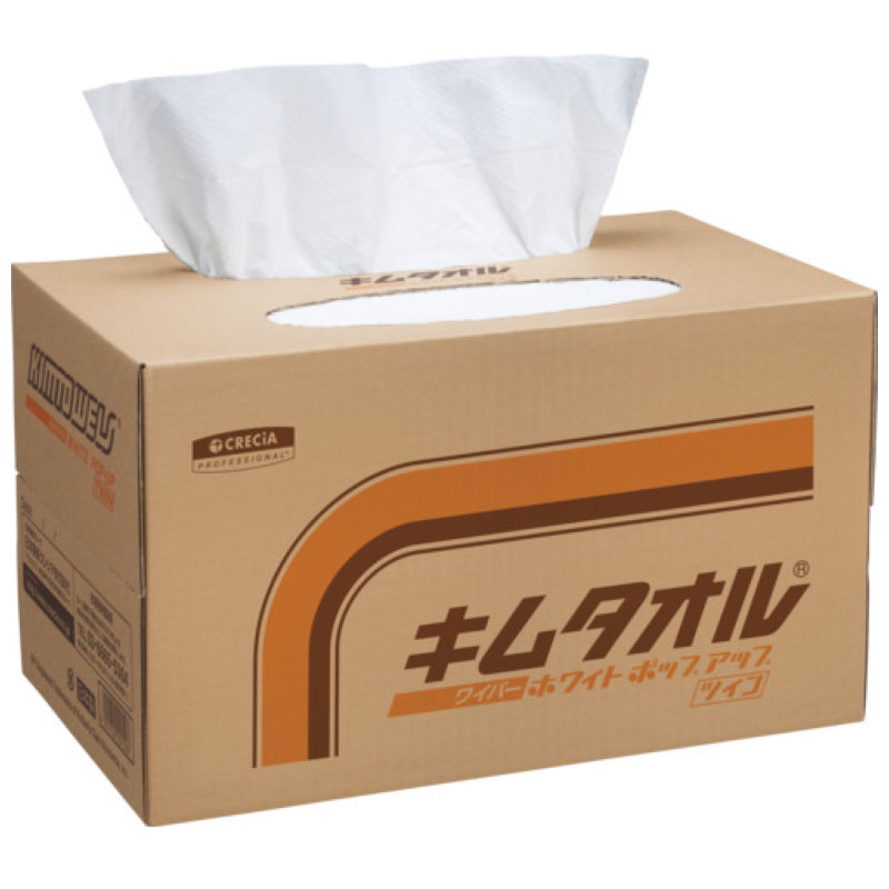 クレシア　キムタオル　ホワイトポップアップ　ツイン（６１４０１／６１４０２）