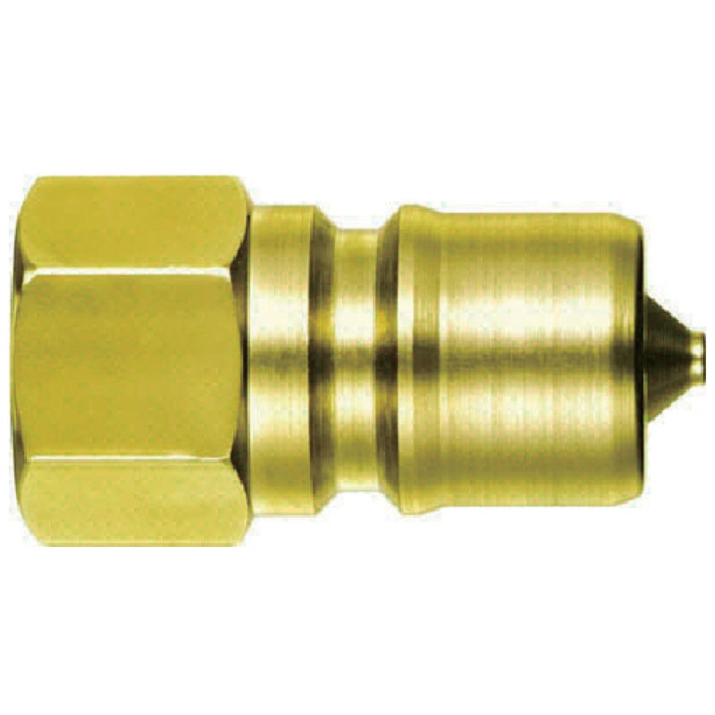 日東　ＳＰカプラ　タイプＡプラグ　真ちゅう製　ニトリルゴムＮＢＲ（ＳＧ）　相手側取付サイズＲ１（０７８９２）