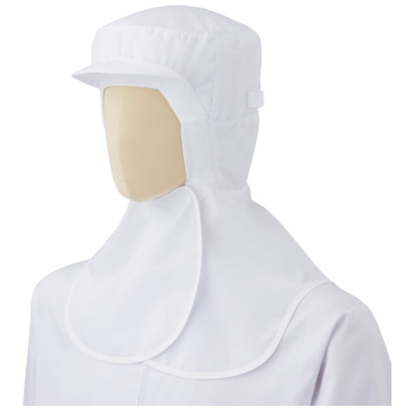 ミドリ安全　食品フード　ＳＨ１７Ｗ（ツバ付・マスク掛けマジックタイプ）　ホワイト　フリー