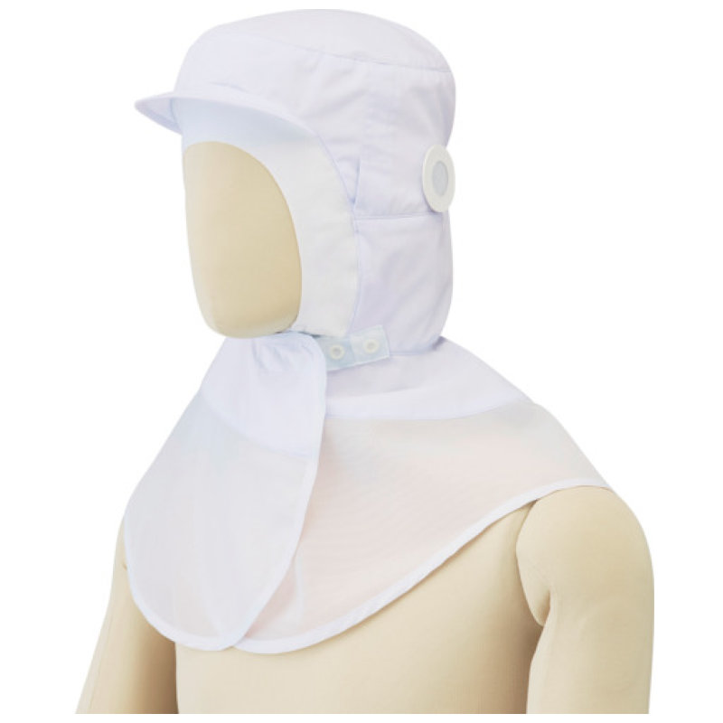 ミドリ安全　食品フード　ＳＨ２７Ｗ（ツバ付　マスク掛け丸型）　ホワイト　フリー