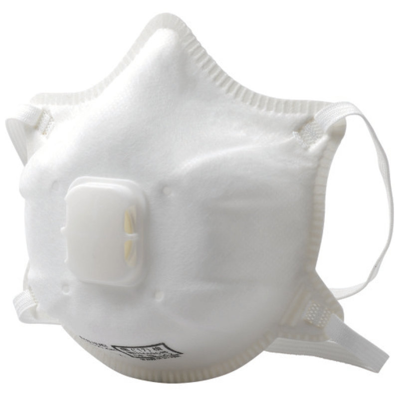 ミドリ安全　使い捨て防じんマスク　ＳＨ８０２２Ｖ　ＤＳ２／Ｎ９５　排気弁　サイドフック１０枚入