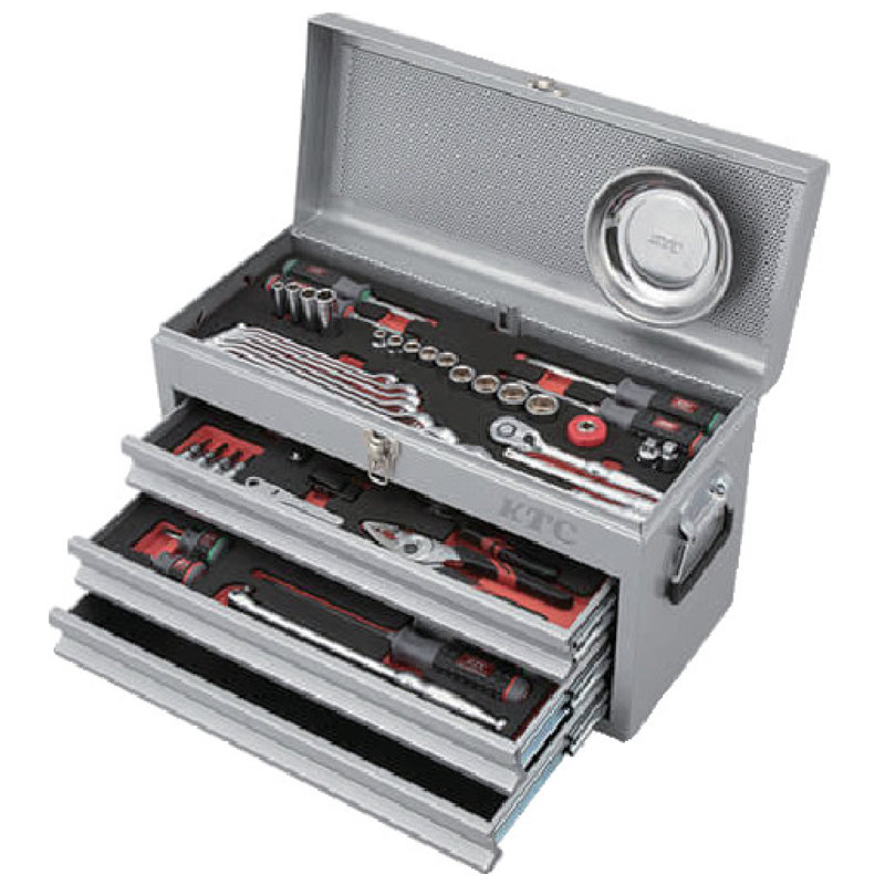 ＫＴＣ　工具セット　チェストタイプ　６６点　シルバー