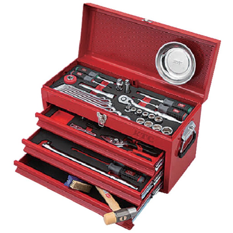 ＫＴＣ　工具セット　チェストタイプ　６０点　レッド