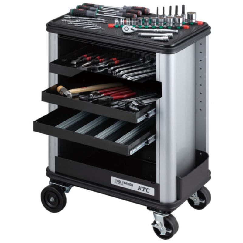 ＫＴＣ　１２．７ｓｑ．ツールステーションセット（一般機械整備向）［５２点］