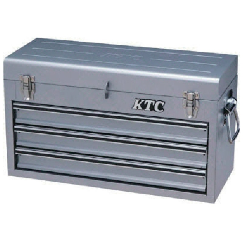 ＫＴＣ　チェスト（３段３引出し）メタリックシルバー
