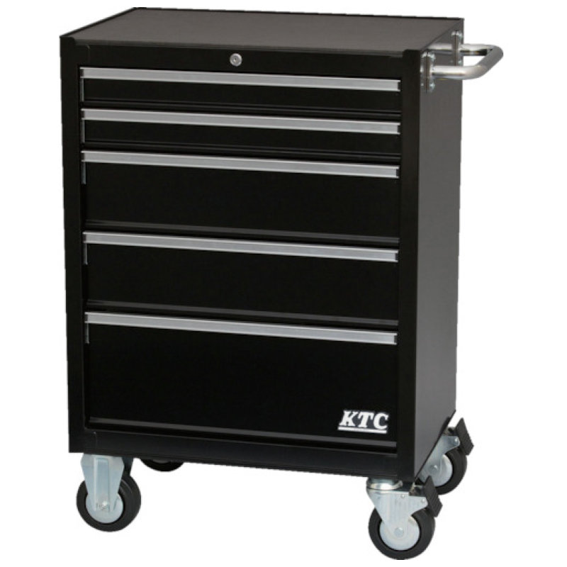 ＫＴＣ　ローラーキャビネット（５段５引出し）（ブラック）