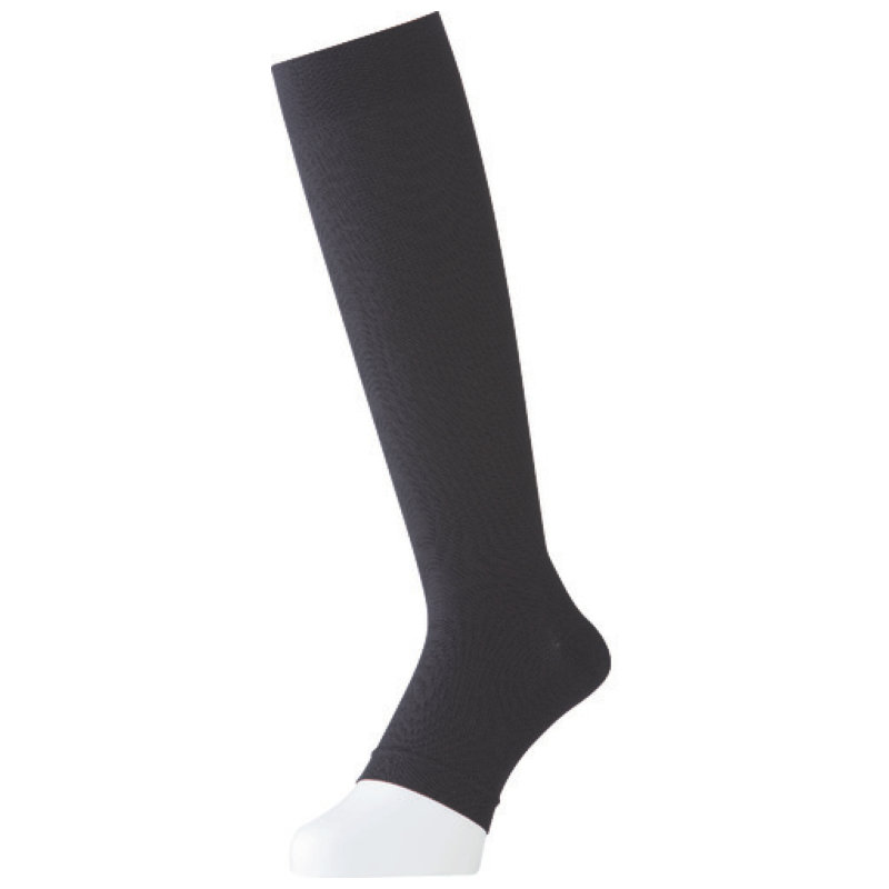 ミドリ安全　着圧ハイソックス　ＳＯ－１９　ブラック　ＳＳ