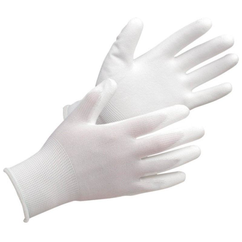 ミドリ安全　ポリエステル手袋（手のひらコート）ＳＰＵ－１３０Ｎ　１０双入　Ｓ