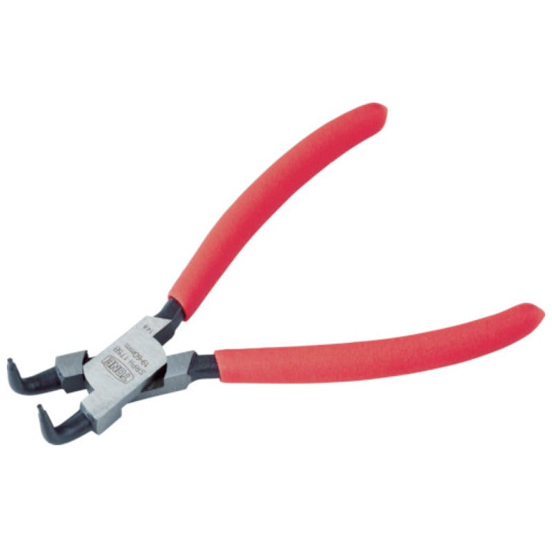 ＴＯＮＥ　スナップリングプライヤ（ベントタイプ　穴用）　全長１３０ｍｍ　リング使用範囲８～２５ｍｍ