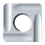 富士元　フェイス加工用Ｎタイプ精密級チップ　超硬Ｋ種　ＮＫ１０１０