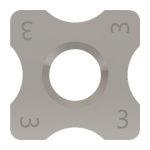 富士元 リャンメンカットR、ミニR用チップ ZA20N