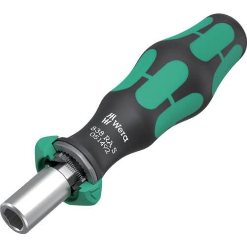 Ｗｅｒａ　８３８　ＲＡ　Ｓ　ラチェット機能付き差替式ビットホルダー　６．３５ｍｍ