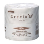 クレシア　トイレットペーパー　ＥＦトイレットロール　９０ｍシングル（１０１０１／１０１０２）