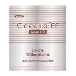 クレシア　トイレットペーパー　ＥＦトイレットロール１００ｍ　シングル