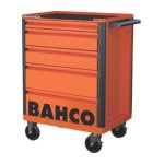 ＢＡＨＣＯ　スチール製ワゴン　ツールストレージエントリー　オレンジ　５段