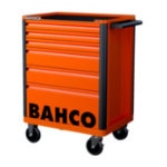 ＢＡＨＣＯ　スチール製ワゴン　ツールストレージエントリー　オレンジ　６段
