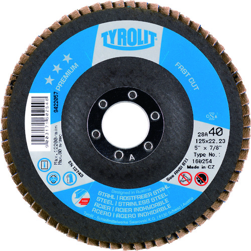 ＴＹＲＯＬＩＴ　フラップディスク　ファストカット　１２５ｍｍ　＃８０